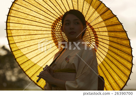 和服女性肖像 26390700