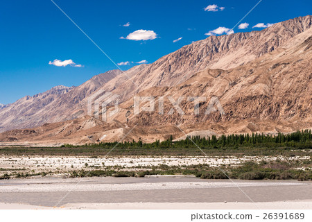 Himayalan range landscape view in Ladakh, India. 26391689