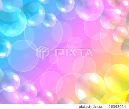 Background with bokeh and 3d air bubbles 26392014