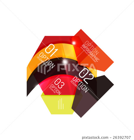 Abstract background, geometric infographic option 26392707