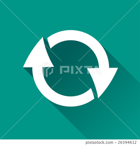 refresh flat design icon - Stock Illustration [26394612] - PIXTA