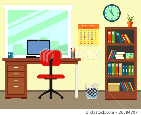 business office or home workplace business office or home workplace 26394707