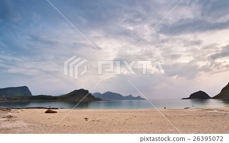 Norway coast. Ocean beach. Vacation in Norway Norway coast. Ocean beach. Vacation in Norway 26395072