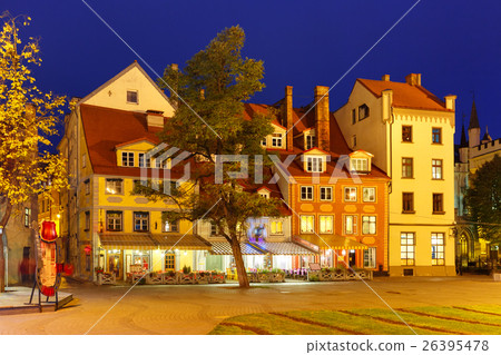 City Hall Square in the Old Town of Riga, Latvia City Hall Square in the Old Town of Riga, Latvia 26395478