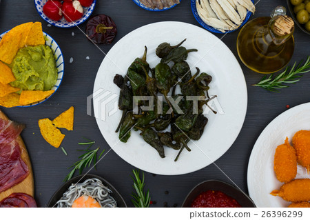 Table with spanish tapas 26396299