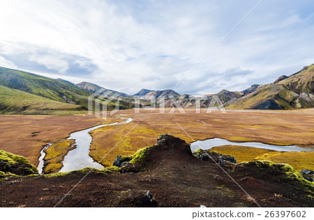 Valley National Park Landmannalaugar in Iceland 26397602