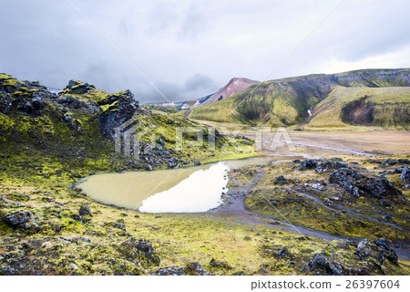 Volcanic landscape in Iceland 26397604