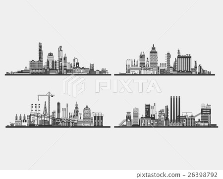 Industrial plant or building,factory exterior view 26398792