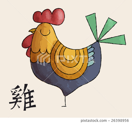 Chinese new year 2017 doodle art rooster design Chinese new year 2017 doodle art rooster design 26398956