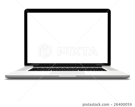 Laptop with white screen Laptop with white screen 26400059