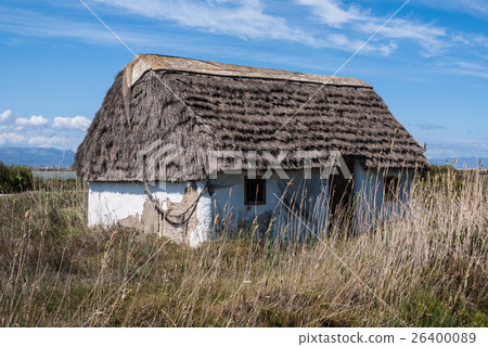 Rustic old traditional house in Ebro Delta, Spain Rustic old traditional house in Ebro Delta, Spain 26400089
