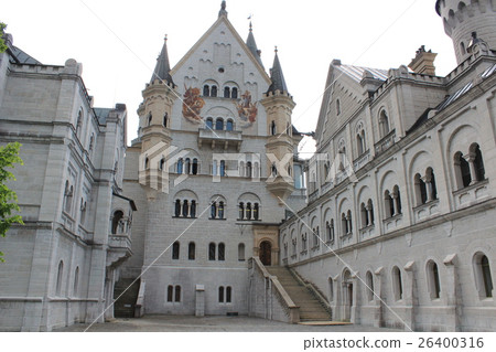 On the inside of Neuschwanstein castle On the inside of Neuschwanstein castle 26400316