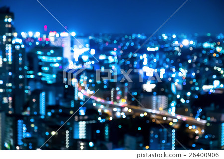 Urban landscape Yokohama Blur Shooting blur Urban area for background Background balls Blur Copy space Blurred image of the city at night Urban landscape Yokohama Blur Shooting blur Urban area for background Background balls Blur Copy space Blurred image of the city at night 26400906