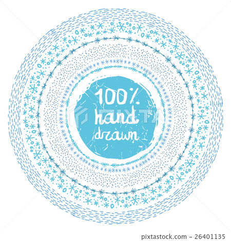 Winter snow circle frames.Christmas decor Cyan set Winter snow circle frames.Christmas decor Cyan set 26401135