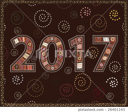Happy New Year 2017 handmade.  26401143
