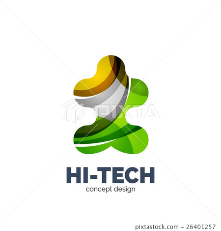 Modern abstract futuristic logo Modern abstract futuristic logo 26401257