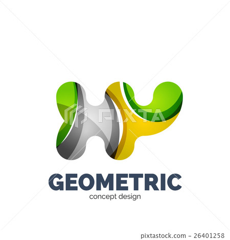 Modern abstract futuristic logo Modern abstract futuristic logo 26401258