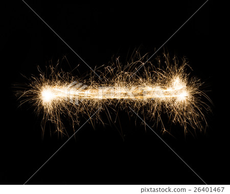 sparkler firework light dash, hyphen or minus mark sparkler firework light dash, hyphen or minus mark 26401467