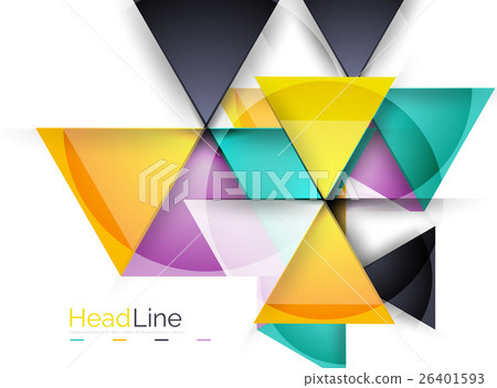 Triangle abstract background - Stock Illustration [26401593] - PIXTA