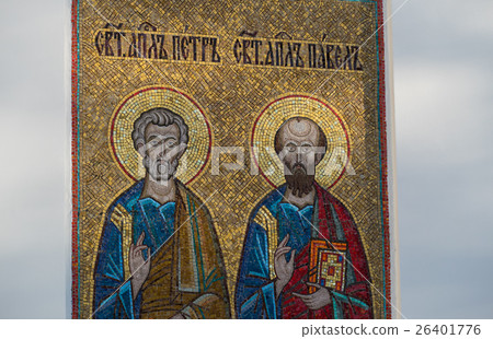 Saints on the icon on the church Saints on the icon on the church 26401776