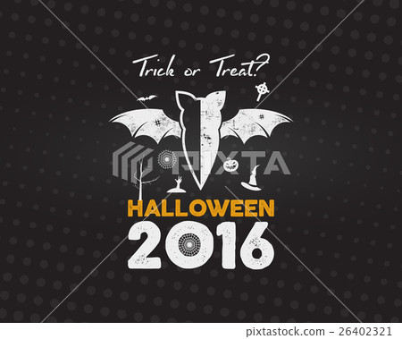 Happy Halloween 2016 Poster. Trick or treat 26402321