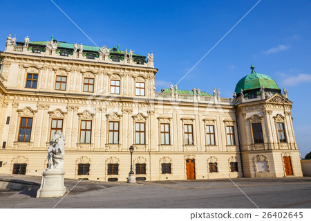 Belvedere palace and garden in Vienna, Austria Belvedere palace and garden in Vienna, Austria 26402645