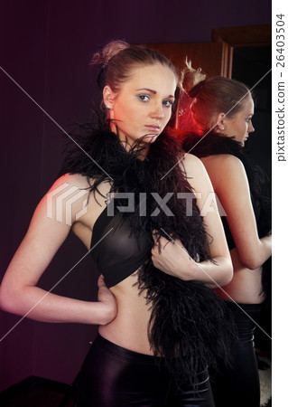 beautiful dancer near a mirror beautiful dancer near a mirror 26403504