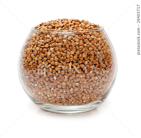 Buckwheat in glass bowl 26403717