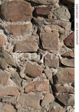Old stone wall with cement Old stone wall with cement 26403805