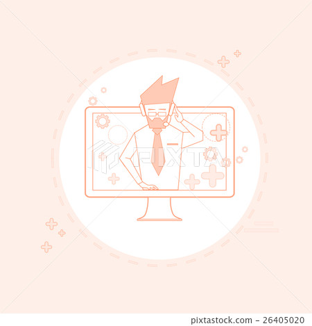 Business Man Consulting Support Chat Communication Business Man Consulting Support Chat Communication 26405020