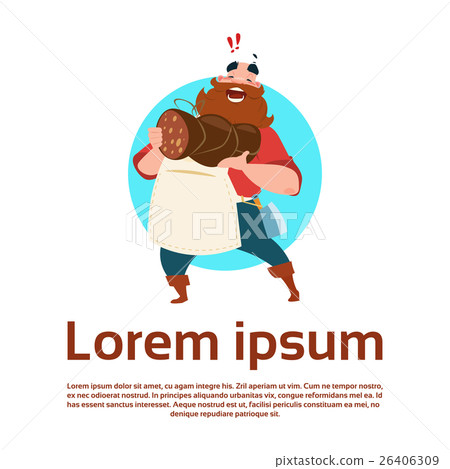 Farmer Hold Wurst Butcher Animal Farm Farmer Hold Wurst Butcher Animal Farm 26406309