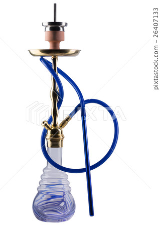 Modern hookah isolated on white background 26407133