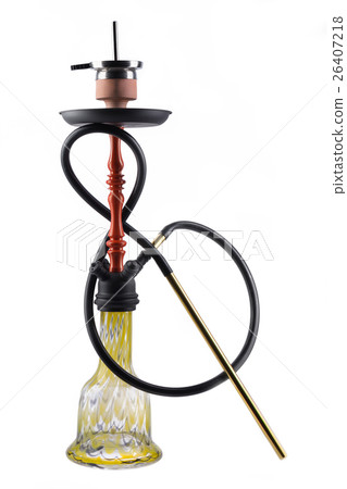 Modern hookah isolated on white background Modern hookah isolated on white background 26407218