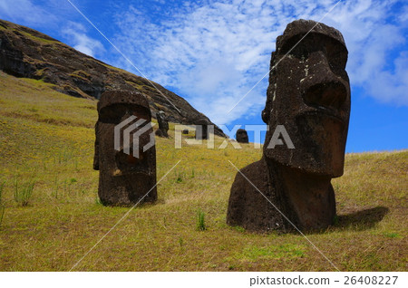 Rano Lalak的moai雕像 26408227