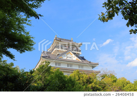 Fresh green Gifu castle castle tower 26408458