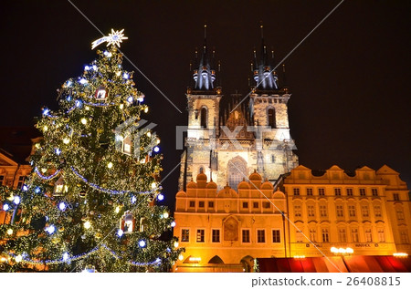 Christmas tree and cathedral 26408815