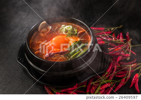 Sundubu Tige Korean tofu dish Gourmet of Sundubu Korea 26409597