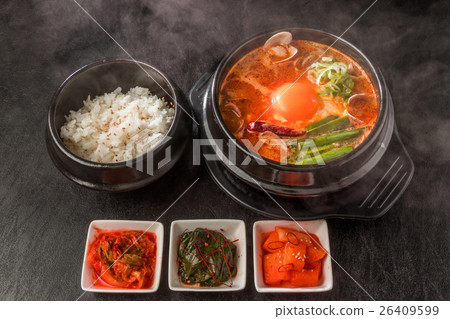 Sundubu Tige Korean tofu dish Gourmet of Sundubu Korea 26409599