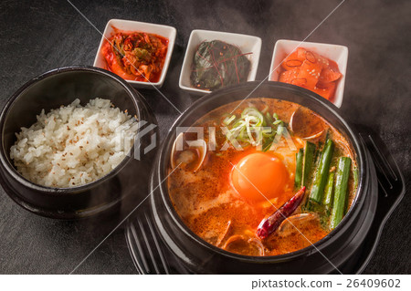 Sundubu Tige Korean tofu dish Gourmet of Sundubu Korea 26409602