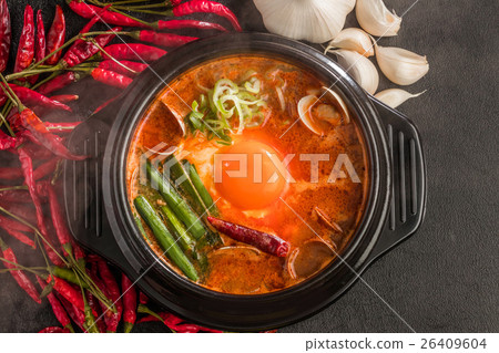 Sundubu Tige Korean tofu dish Gourmet of Sundubu Korea 26409604