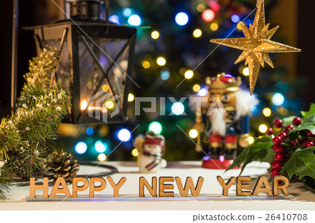 聖誕節形象[消息：新年快樂] 26410708