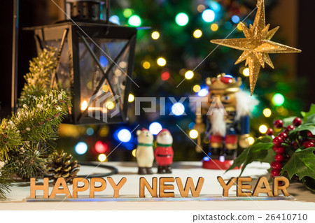 聖誕節形象[消息：新年快樂] 26410710