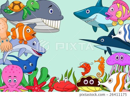 sea life cartoon clipart