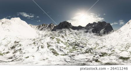 panorama of mountains. made with the 360 degree panorama of mountains. made with the 360 degree 26411246