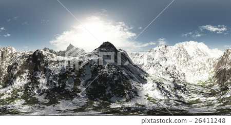 panorama of mountains. made with the 360 degree panorama of mountains. made with the 360 degree 26411248