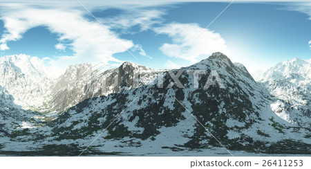 panorama of mountains. made with the 360 degree panorama of mountains. made with the 360 degree 26411253