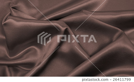 Smooth elegant brown silk or satin texture Smooth elegant brown silk or satin texture 26411799