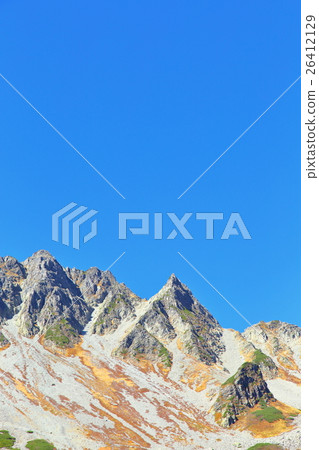 變成紅色的山脈[秋天/北阿爾卑斯山] 26412129