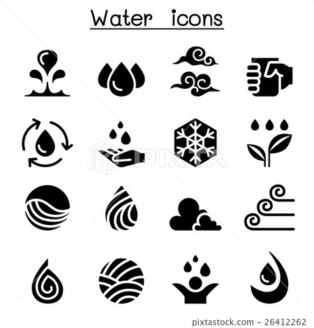 Water icon set 26412262