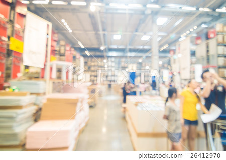 Blur department store with bokeh background 26412970